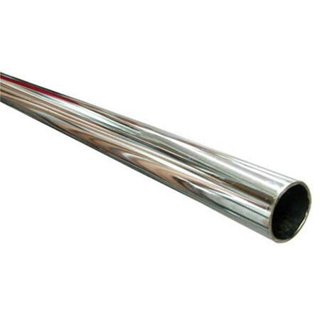 MAKEITHAPPEN 1-.06 In. Economy Tubing Thin Wall Closet Rod 8Ft. - Chrome MA74654